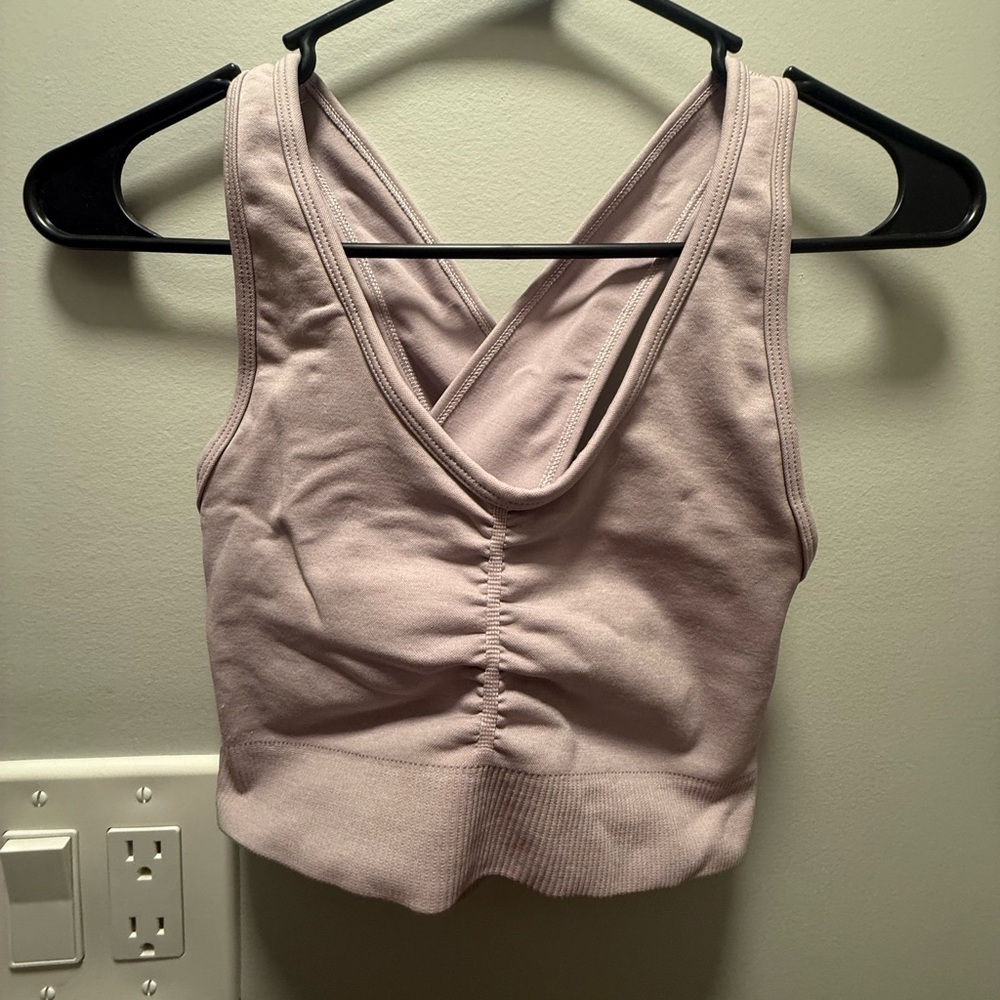 ALPHALETE: Lilac sports bra